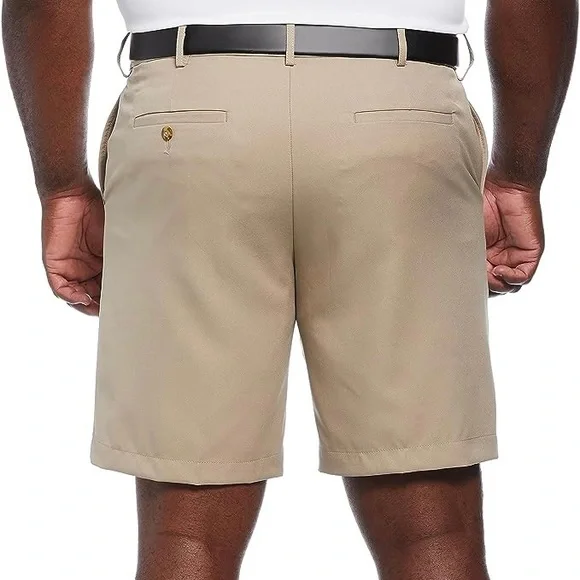 PGA TOUR Men’s 9” Flat Front Horizontal Textured Stretch Golf Short Khaki Sz 40. - Picture 10 of 13